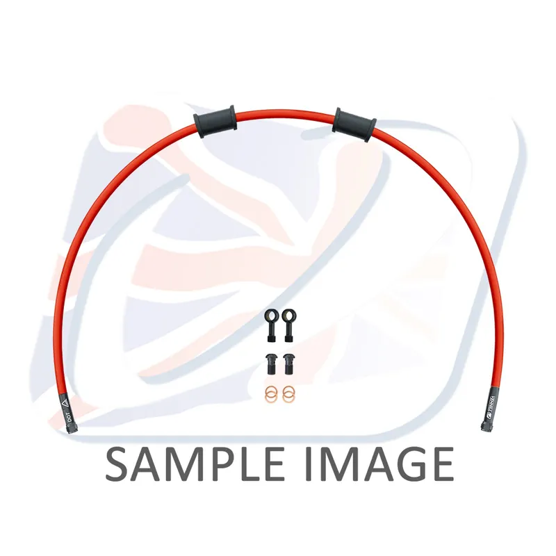 Hadice zadní brzdy Venhill POWERHOSEPLUS SUZ-6019RB-RD (1 hadice v sadě) červené hadice, černé koncovky Bezpečná Platba