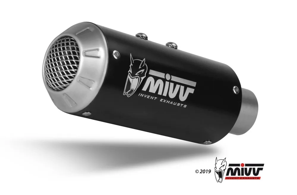 Autentický Výfuk kompletní 4x2x1 MIVV MK3 H.072.SM3B Černá nerezová ocel