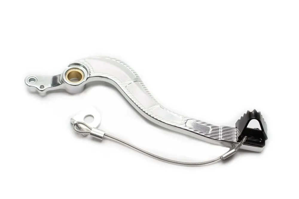 Brzdový pedál MOTION STUFF 83P-0081002 silver body, black steel fixed tip Pevný hrot z oceli Výhodná Nabídka