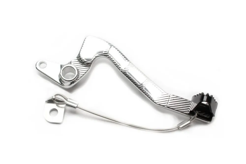 Brzdový pedál MOTION STUFF 83P-0201002 silver body, black steel fixed tip Pevný hrot z oceli Sezónní Sleva