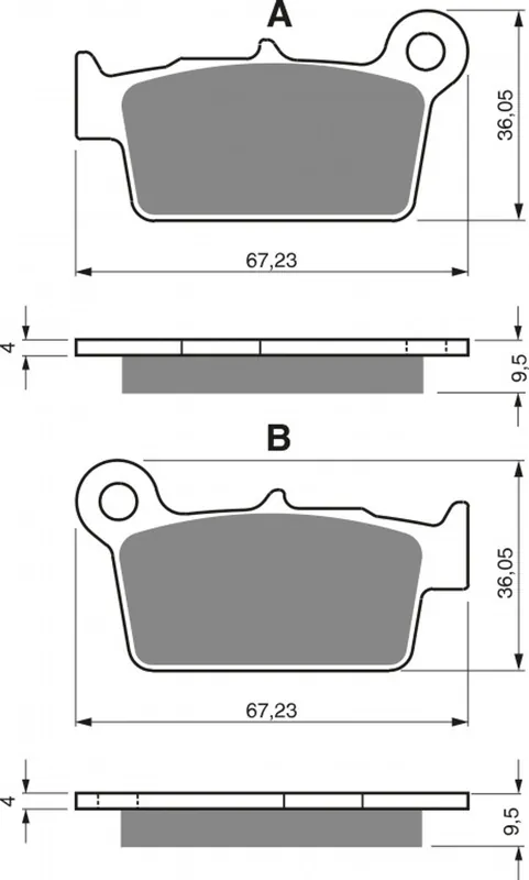 Brzdové destičky GOLDFREN 187 S33 OFF-ROAD REAR Novinka