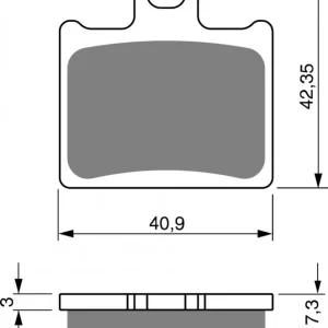 Brzdové destičky GOLDFREN 297 S33 OFF-ROAD REAR Autentický