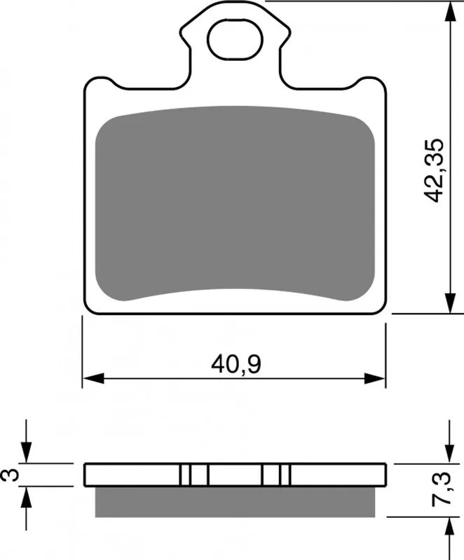 Brzdové destičky GOLDFREN 297 S33 OFF-ROAD REAR Autentický
