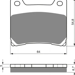 Kup Teď Brzdové destičky GOLDFREN 015 S33 STREET REAR