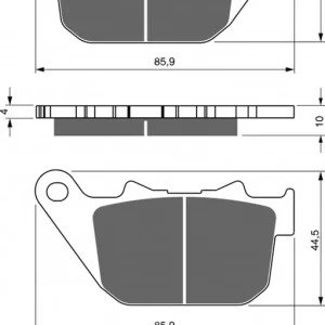 Brzdové destičky GOLDFREN 274 S33 STREET REAR Top Prodej