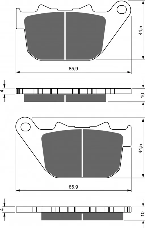 Brzdové destičky GOLDFREN 274 S33 STREET REAR Top Prodej