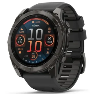 Akce GARMIN FENIX 8 - 51 mm, AMOLED Carbon grey s Black/Grey silikonovým řemínkem