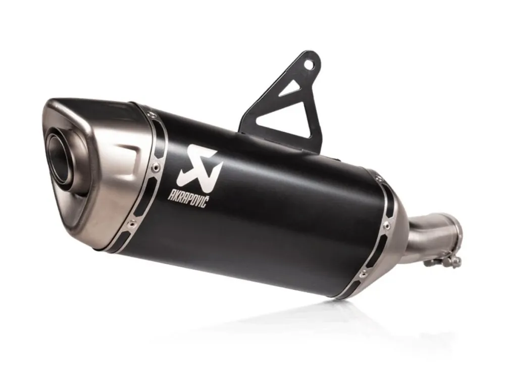 Horká Nabídka Akrapovic Koncovka výfuku černá Slip-On Hondu XL 750 Transalp 23–25