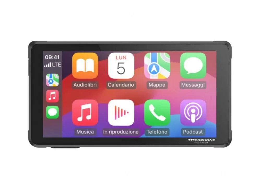 Interphone displej RIDESYNC - Apple CarPlay a Android Auto pro motocykly Cenově Výhodný