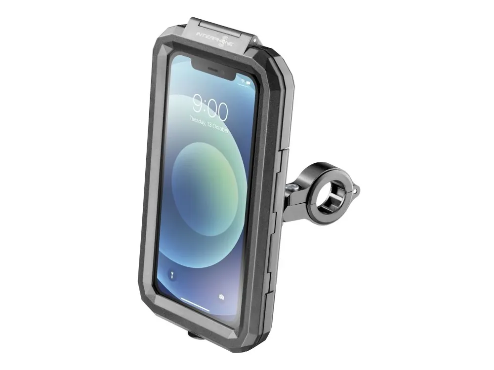 Interphone Voděodolné pouzdro Armor UNI na mobilní telefony, úchyt na řídítka, černé Výprodej