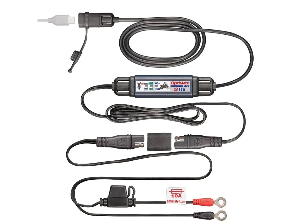 Optimate Smart in-line 3300mA motorcycle USB-C charger Akce