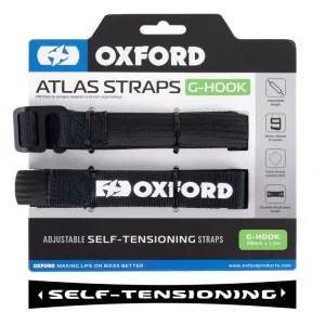 OXFORD Popruhy ATLAS G-HOOK sada 2 KS černá 26MM X 1,2 m Horká Nabídka
