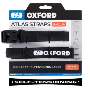Odeslání Ihned OXFORD Popruhy Atlas B-Clip 26MM x 1,2M Černé 2Ks