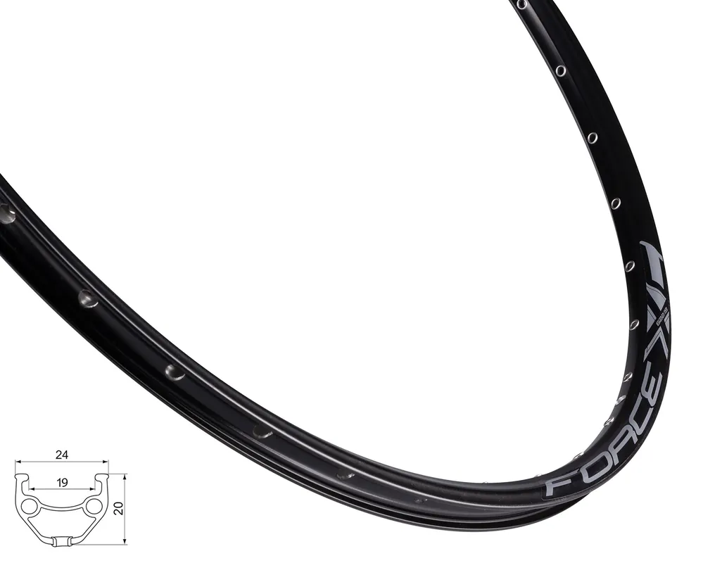Bezpečná Platba Force ráfek XC BASIC DISC 584x19, černý