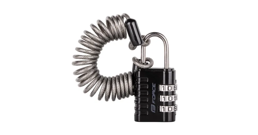 Zámek FORCE Small 2 spirálový kódový 120 cm/3 mm Expresní Doručení